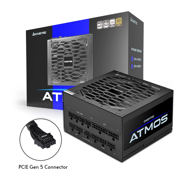 Chieftec Atmos power supply unit 750 W 20+4 pin ATX ATX Black