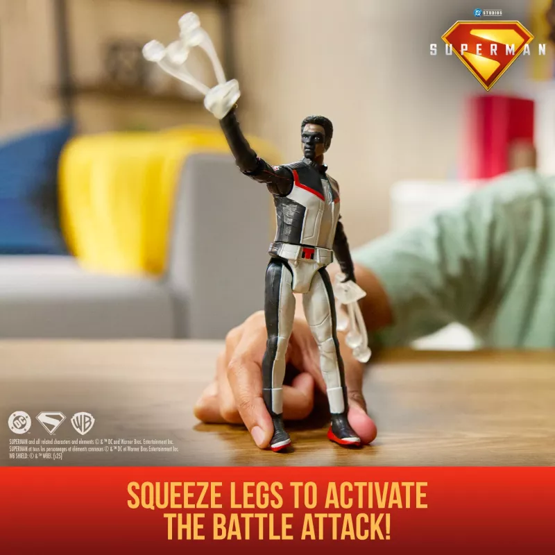 DC Comics , SUPERMAN, Mr. Terrific, Epic Strike Action Figure, 6-Inch Tall, Authentic Movie Styling, Includes 2 Accessories, Kids Toys for Boys and Girls Ages 4 and Up
