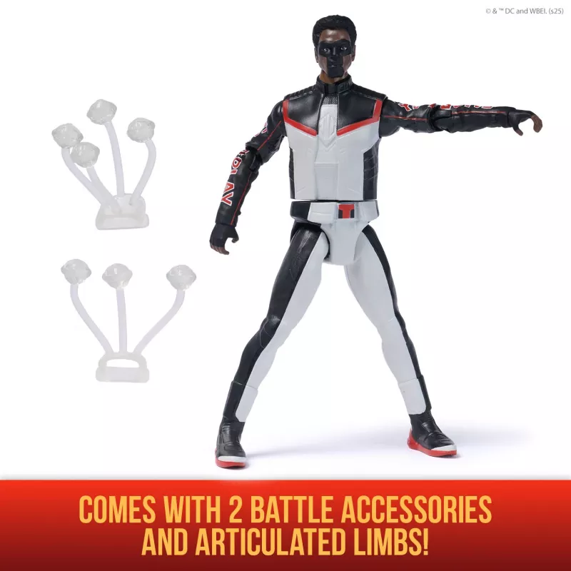 DC Comics , SUPERMAN, Mr. Terrific, Epic Strike Action Figure, 6-Inch Tall, Authentic Movie Styling, Includes 2 Accessories, Kids Toys for Boys and Girls Ages 4 and Up