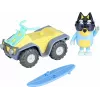 Moose Toys Bluey S9 Figure & Vehicle Pack Beach Quad with Bandit