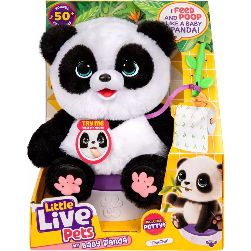 Moose Toys Little Live Pets My Baby Panda Chuchu, Toy panda, 4 yr(s), Interactive, Sounding, AA