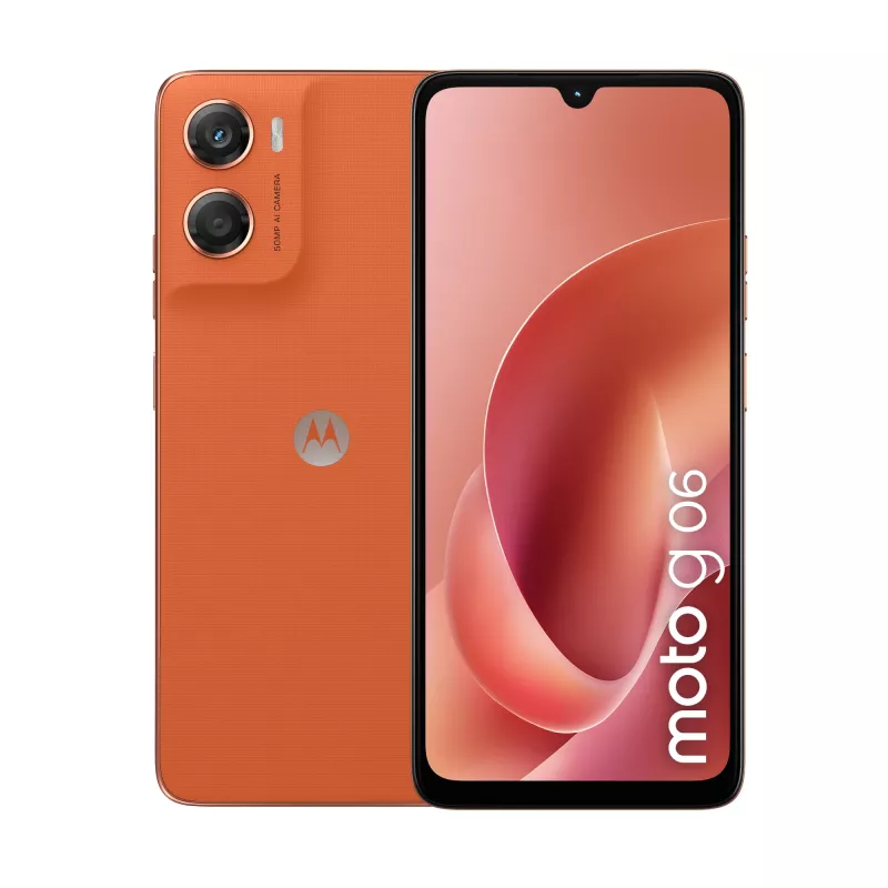 Motorola moto g06 17.5 cm (6.88 inch) Dual SIM Android 15 4G USB Type-C 4 GB 256 GB 5200 mAh Orange