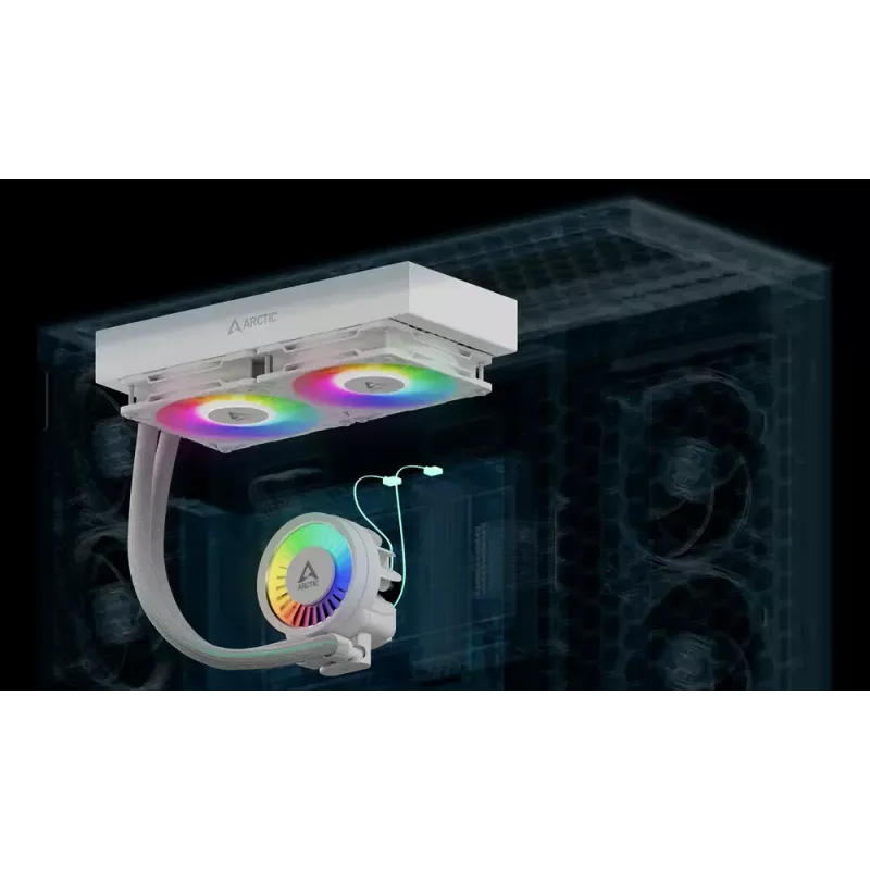 ARCTIC Liquid Freezer III Pro 280 A-RGB (White) Multi Compatible All-in-One CPU Water Cooler with A-RGB