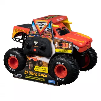 Monster Jam , El Toro Loco RC Monster Truck with Atomizer Smoke Effects, 1:15 Scale, Kids Toys for Boys and Girls Ages 3 and up