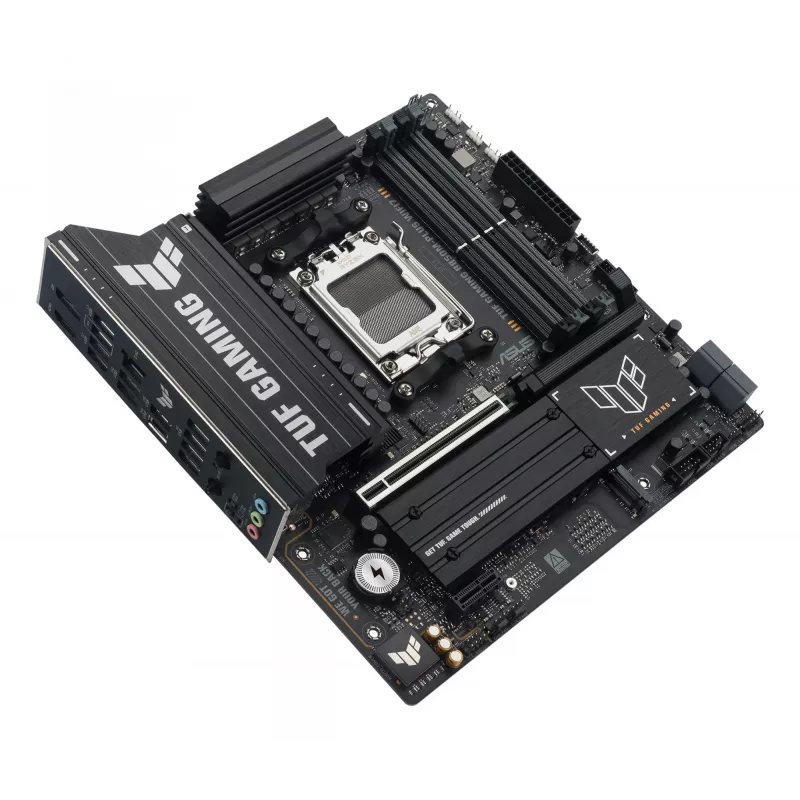 Motherboard ASUS TUF GAMING B850M-PLUS WIFI7 micro ATX, AMD B850, Socket AM5, DDR5, 4 DIMM, 256GB, Wi‑Fi 7, 2.5Gb LAN