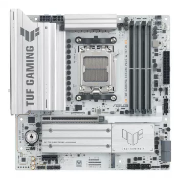 Motherboard ASUS TUF GAMING B850M-PLUS WIFI7 W, AMD B850, Socket AM5, micro ATX, DDR5, 4×DIMM, up to 256 GB, Wi‑Fi 7, 2.5Gb Ethernet