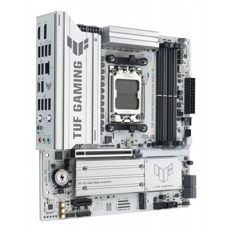 Motherboard ASUS TUF GAMING B850M-PLUS WIFI7 W, AMD B850, Socket AM5, micro ATX, DDR5, 4×DIMM, up to 256 GB, Wi‑Fi 7, 2.5Gb Ethernet