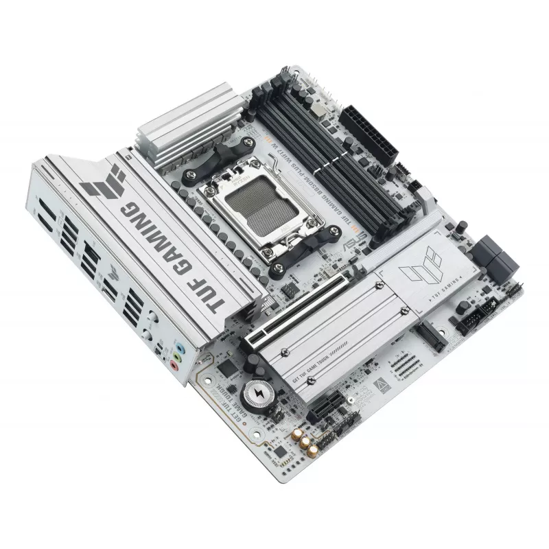 Motherboard ASUS TUF GAMING B850M-PLUS WIFI7 W, AMD B850, Socket AM5, micro ATX, DDR5, 4×DIMM, up to 256 GB, Wi‑Fi 7, 2.5Gb Ethernet