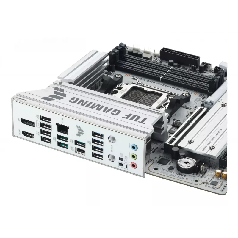 Motherboard ASUS TUF GAMING B850M-PLUS WIFI7 W, AMD B850, Socket AM5, micro ATX, DDR5, 4×DIMM, up to 256 GB, Wi‑Fi 7, 2.5Gb Ethernet