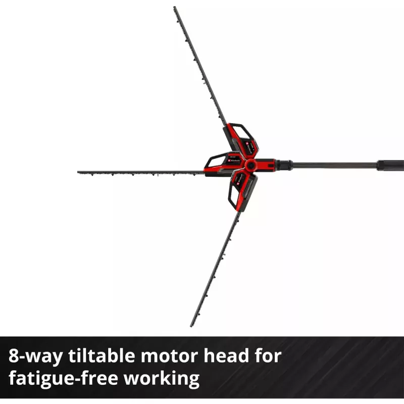 Cordless Telescopic Hedge Trimmer EINHELL GP-HH 18/50 Li T BL-Solo — 18V, 50 cm cutting bar, telescopic reach