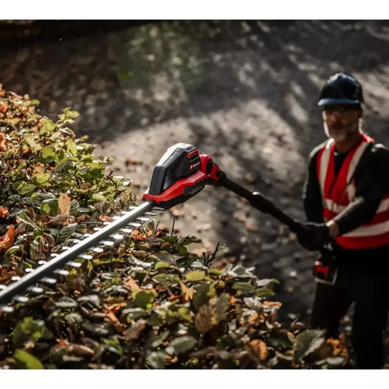Cordless Telescopic Hedge Trimmer EINHELL GP-HH 18/50 Li T BL-Solo — 18V, 50 cm cutting bar, telescopic reach