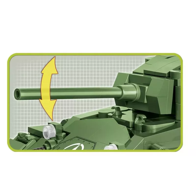 Building blocks tank Cobi M24 Chaffee 1:35 scale model, Cobi-2543