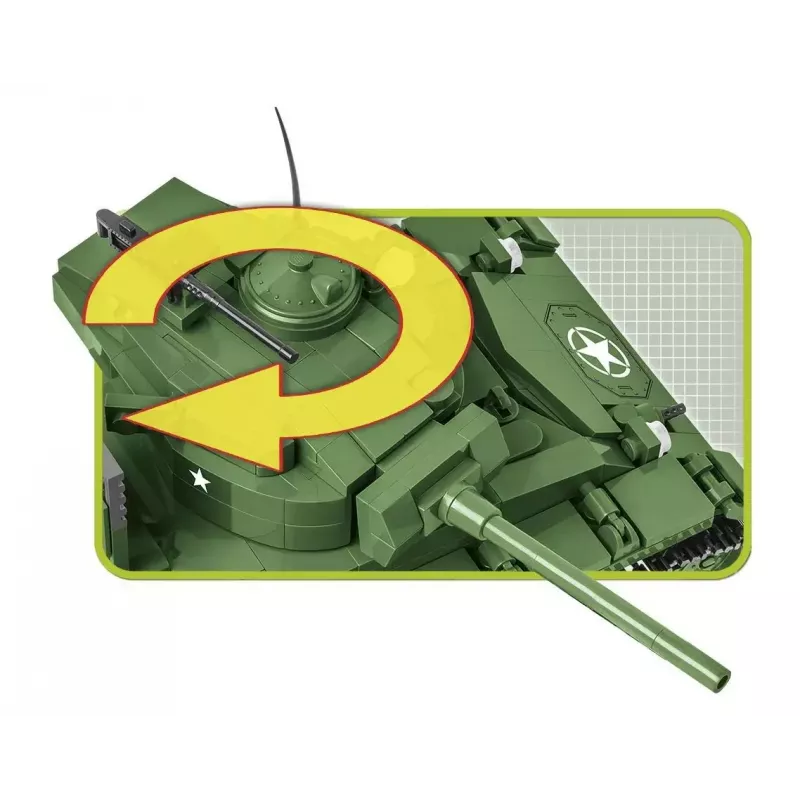 Building blocks tank Cobi M24 Chaffee 1:35 scale model, Cobi-2543