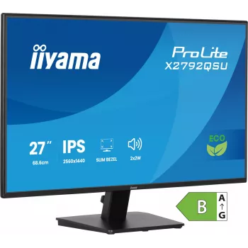 iiyama ProLite X2792QSU-B1 computer monitor 68.6 cm (27 inch) 2560 x 1440 pixels Quad HD LED Black