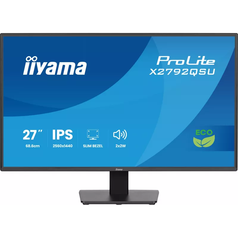 iiyama ProLite X2792QSU-B1 computer monitor 68.6 cm (27 inch) 2560 x 1440 pixels Quad HD LED Black