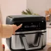 Hot air fryer Cecotec Cecofry Dual 9000 9 L 2850 W Black Stainless steel
