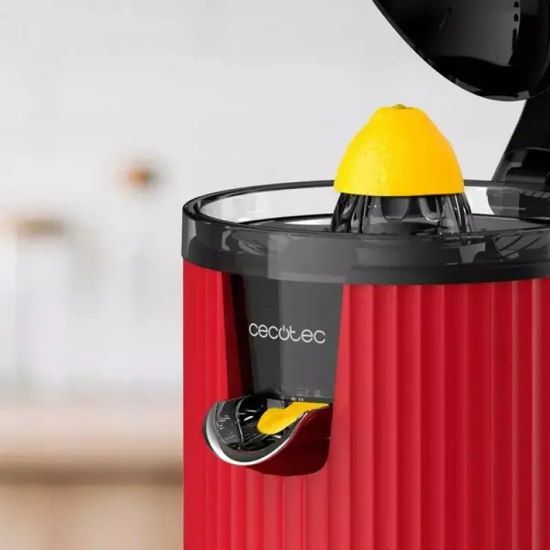 Slow juicer Cecotec Xqueeze RetroJuice 600 600 W Black Red Stainless steel
