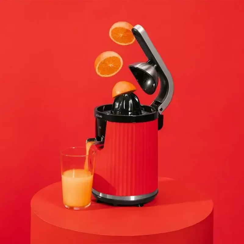Slow juicer Cecotec Xqueeze RetroJuice 600 600 W Black Red Stainless steel