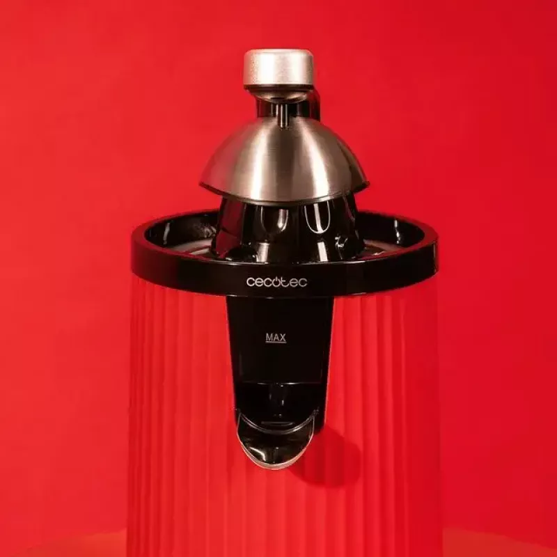 Slow juicer Cecotec Xqueeze RetroJuice 600 600 W Black Red Stainless steel