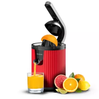 Slow juicer Cecotec Xqueeze RetroJuice 600 600 W Black Red Stainless steel