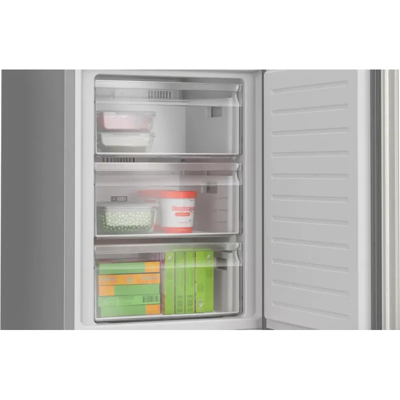 Bosch Serie 4 KGN362LAF fridge-freezer Freestanding 321 L Metallic