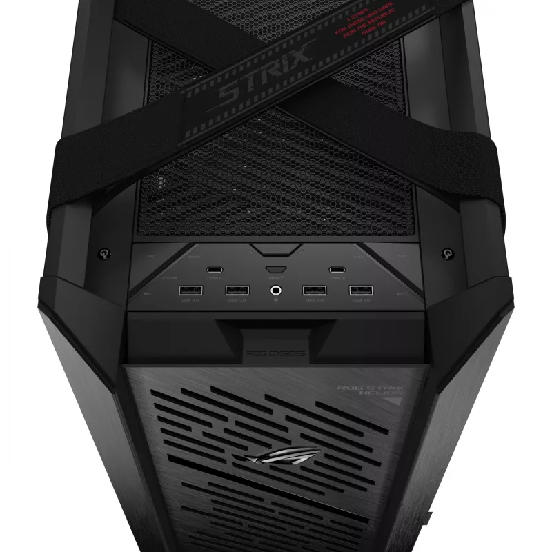 PC case ASUS ROG Strix Helios II Midi Tower — ATX/Midi Tower, tempered glass, 420mm GPU, 3x140mm front fans, USB-C