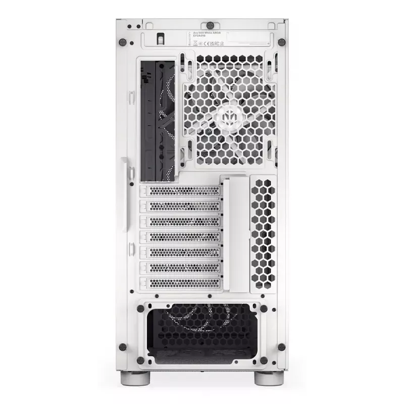 PC Midi Tower case ENDORFY ARX 500 ARGB White — tempered glass, supports ATX/Micro-ATX/Mini-ITX, 3x140mm front + 1x140mm rear, 1×3.5 inch + 6×2.5 inch bays