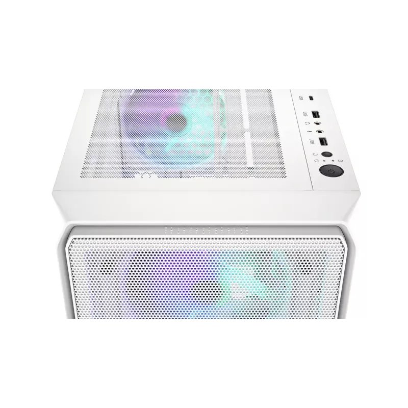 PC Midi Tower case ENDORFY ARX 500 ARGB White — tempered glass, supports ATX/Micro-ATX/Mini-ITX, 3x140mm front + 1x140mm rear, 1×3.5 inch + 6×2.5 inch bays