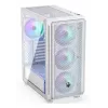 PC Midi Tower case ENDORFY ARX 500 ARGB White — tempered glass, supports ATX/Micro-ATX/Mini-ITX, 3x140mm front + 1x140mm rear, 1×3.5 inch + 6×2.5 inch bays