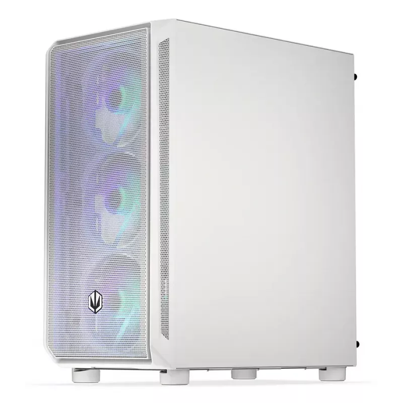PC Midi Tower case ENDORFY ARX 500 ARGB White — tempered glass, supports ATX/Micro-ATX/Mini-ITX, 3x140mm front + 1x140mm rear, 1×3.5 inch + 6×2.5 inch bays
