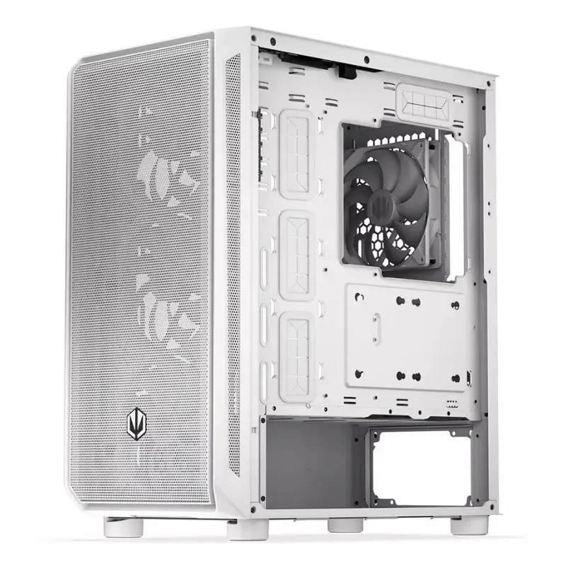 PC Midi Tower case ENDORFY ARX 500 ARGB White — tempered glass, supports ATX/Micro-ATX/Mini-ITX, 3x140mm front + 1x140mm rear, 1×3.5 inch + 6×2.5 inch bays