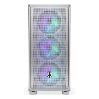 PC Midi Tower case ENDORFY ARX 500 ARGB White — tempered glass, supports ATX/Micro-ATX/Mini-ITX, 3x140mm front + 1x140mm rear, 1×3.5 inch + 6×2.5 inch bays