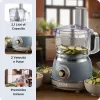 Food processor ARIETE Vintage Line 1781/05 — 1000 W, 2.1 L bowl, rotary control, stainless steel blade, blue