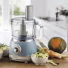 Food processor ARIETE Vintage Line 1781/05 — 1000 W, 2.1 L bowl, rotary control, stainless steel blade, blue