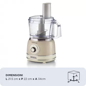 Ariete Vintage Line 1781/03 food processor 1000 W 2.1 L Beige
