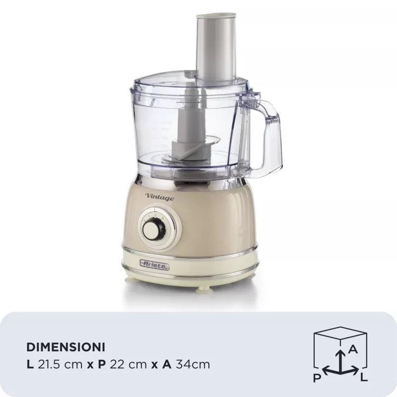 Ariete Vintage Line 1781/03 food processor 1000 W 2.1 L Beige