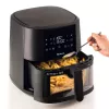 Ariete 4630/00 air fryer, 9 L, 1500 W, 3.6 kg load capacity, 7 programs, up to 200°C, viewing window, Black