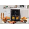 Ariete 4630/00 air fryer, 9 L, 1500 W, 3.6 kg load capacity, 7 programs, up to 200°C, viewing window, Black