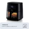 Ariete 4630/00 air fryer, 9 L, 1500 W, 3.6 kg load capacity, 7 programs, up to 200°C, viewing window, Black