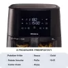 Ariete 4630/00 air fryer, 9 L, 1500 W, 3.6 kg load capacity, 7 programs, up to 200°C, viewing window, Black