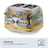 Toaster ARIETE Positano 4-slice, 1630 W, multicolour finish