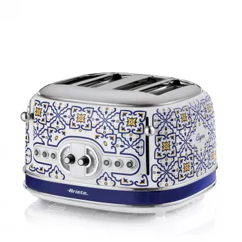 Toaster ARIETE Capri 4-slice, 1630 W, white/multicoloured
