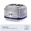 Toaster ARIETE Capri 4-slice, 1630 W, white/multicoloured