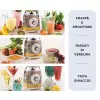 Ariete 583 Positano blender with 1.5 litre glass jug, 4 stainless steel blades, 4 speeds + pulse,1000 Watt