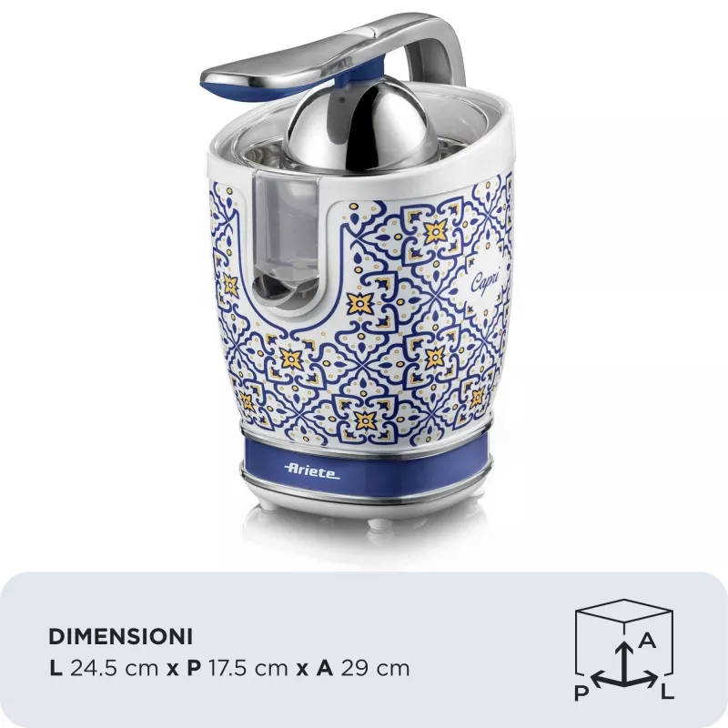 Electric Citrus Press Ariete 0413/0C 0.6L 85W Blue Multicolour