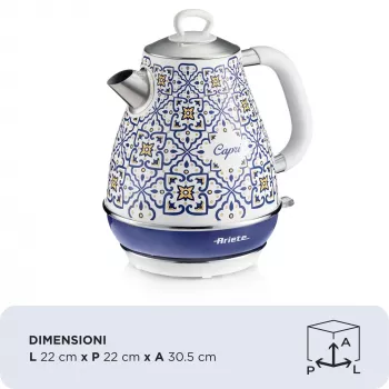 Electric kettle Ariete 2869/0C 1.7 L 2200 W Blue Multicolour