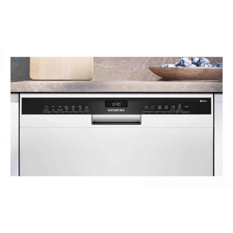 Undercounter dishwasher Siemens SN43HW03TE, 13 place settings, 60 cm, white, 46 dB, Home Connect