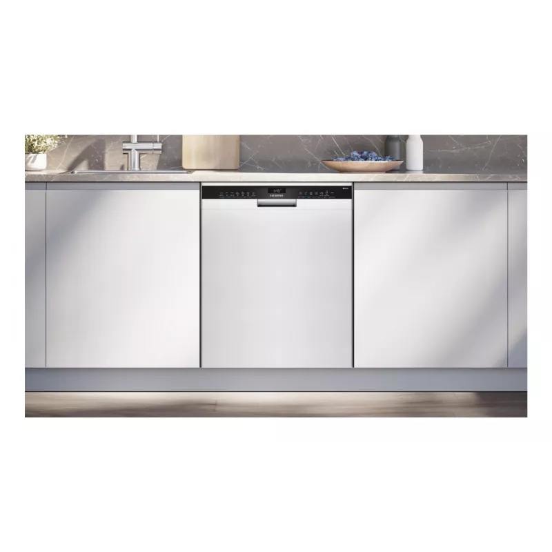 Undercounter dishwasher Siemens SN43HW03TE, 13 place settings, 60 cm, white, 46 dB, Home Connect
