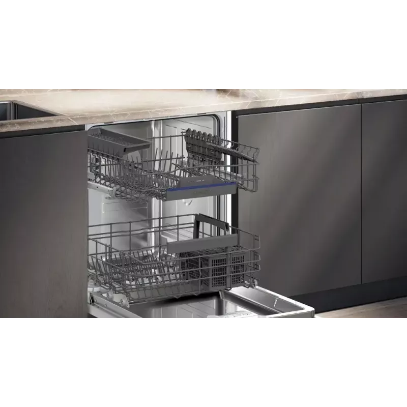 Dishwasher Siemens iQ300 SN53HS16AE semi-built-in, 13 place settings, 42 dB, 9 L/cycle, Energy class C