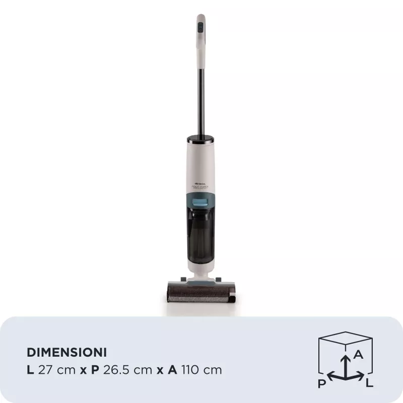 Ariete 2483 Aqua Force Wash & Vacuum, Smart vacuum cleaner, Cordless floor cleaner, Cordless, Vacuums and cleans, Pet hair, Dry and wet dirt, 700ml capacity, Accessories included